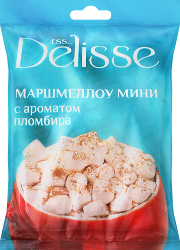 

Маршмеллоу DELISSE Мини со вкусом пломбира, 70г