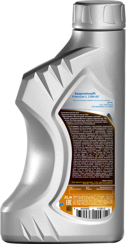 

Масло моторное GAZPROMNEFT Premium L 10W-40 API SL/CF полусинтетическое Арт. 110626, 1л