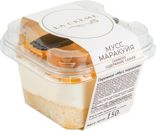 

Пирожное La Creme Мусс маракуйя, 150 г