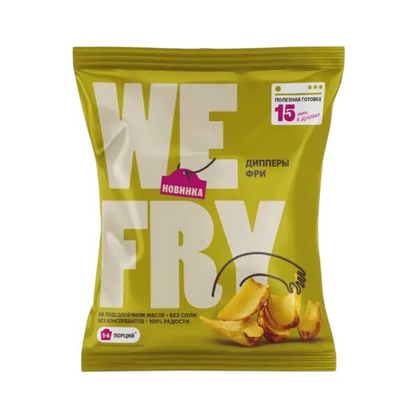 П/ф из картофеля We fry предварит обжар быстрозаморож Картофельные дипперы 700г