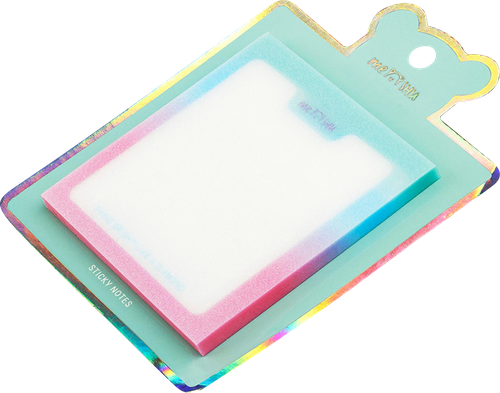 

Блок для записей Meshu Shine Bright самоклеящийся прозрачный с дизайном 50 листов 76x76 мм