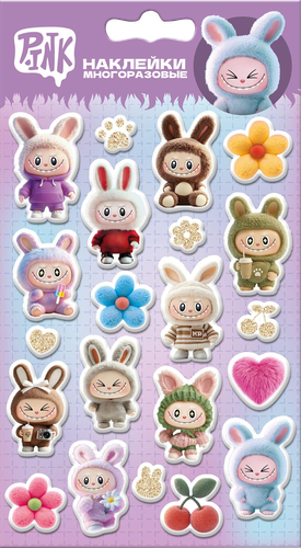 

Наклейки объемные Priority Монстры-1,2 11х20 см в ассортименте