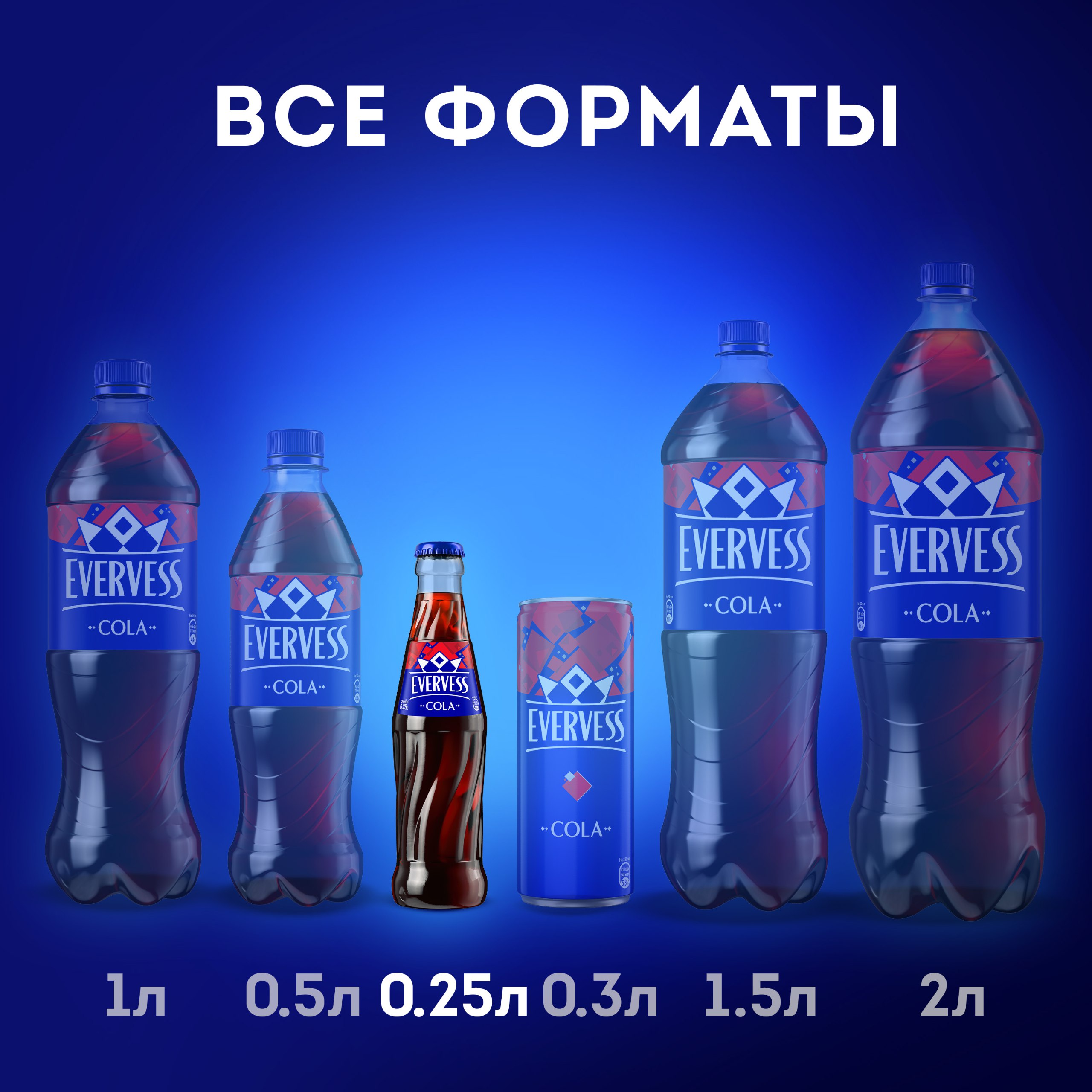 

Газированный напиток Evervess Cola 250 мл