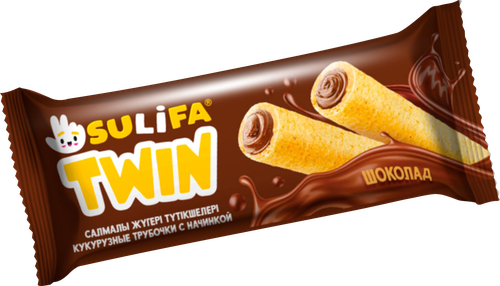 

Трубочки кукурузные Sulifa Twin с шоколадно-кремовой начинкой 18 г