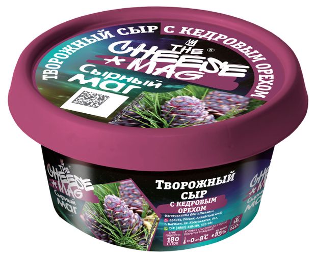 

Творожный сыр Маг с кедровым орехом 60%
