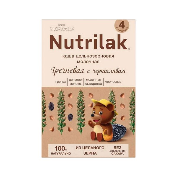 Каша молочная Nutrilak Premium Procereals цельноз гречневая с черносл 200г ДП