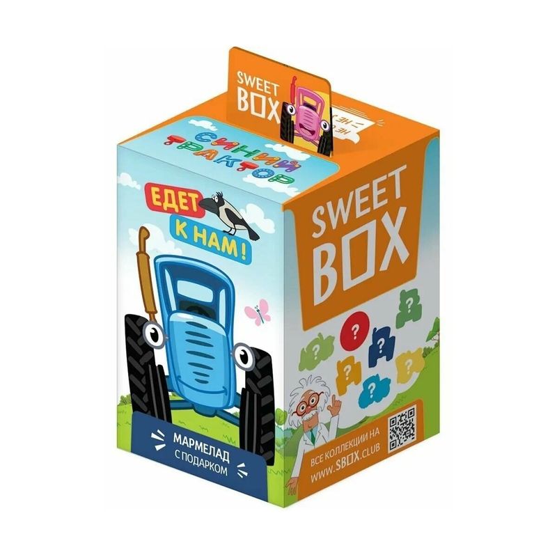 

Мармелад Sweet Box Синий трактор с подарком 10 г, в ассортименте