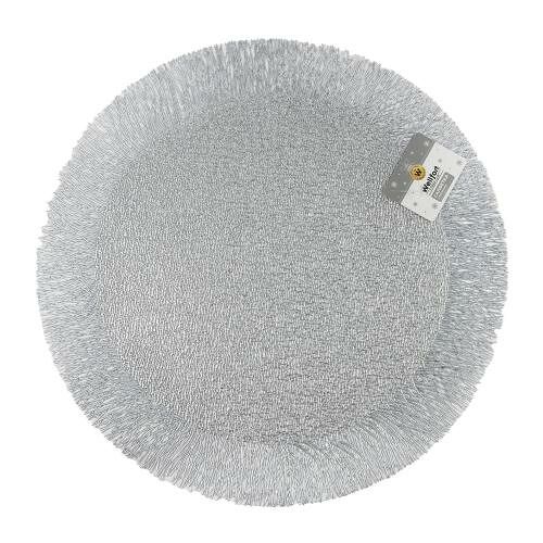 Салфетка сервировочная Wellfort круглая литая серая 38x38 см