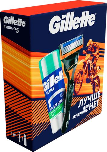 

Набор подарочный Gillette Бритва Fusion c 1 сменной кассетой+TGS Гель для бритья Алоэ 75 мл
