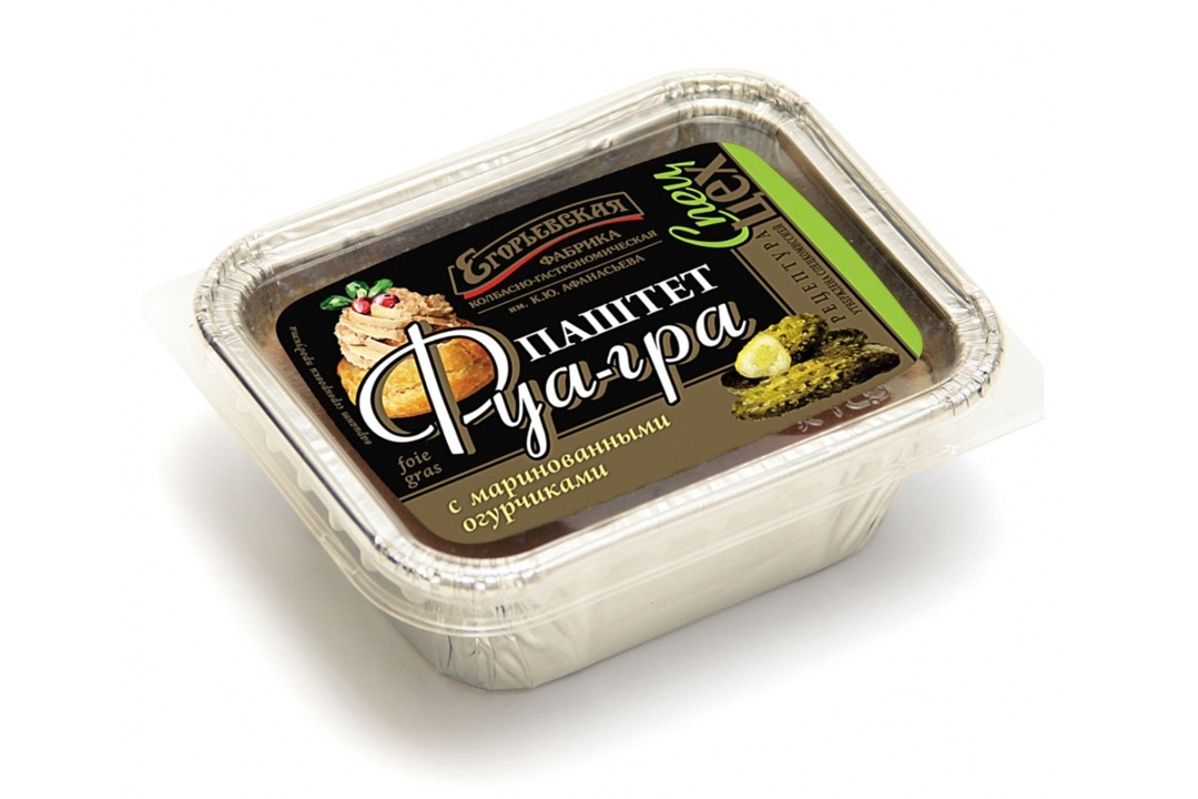 

Паштет Фуа-гра Егорьевская КГФ с маринованными огурчиками 180 г