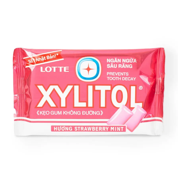 

Жевательная резинка Lotte Xylitol клубника и мята 11.6 г