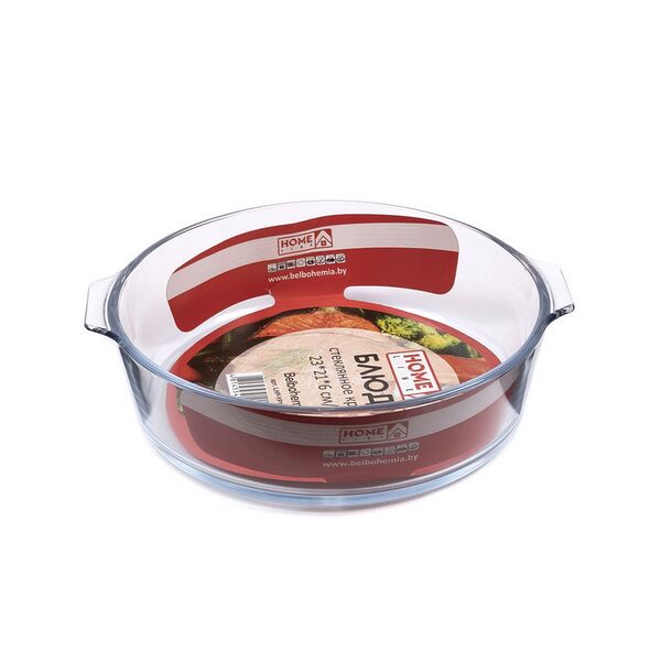 Блюдо стекл круглое артLHP-YP1.6L 23*21*6 см/1,6л