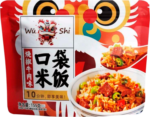 

Рис Wu Shi со вкусом говядины и жареного перца 155 г