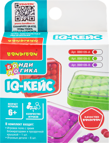 

Игра настольная Bondibon IQ-Элемент логическая в асоортименте