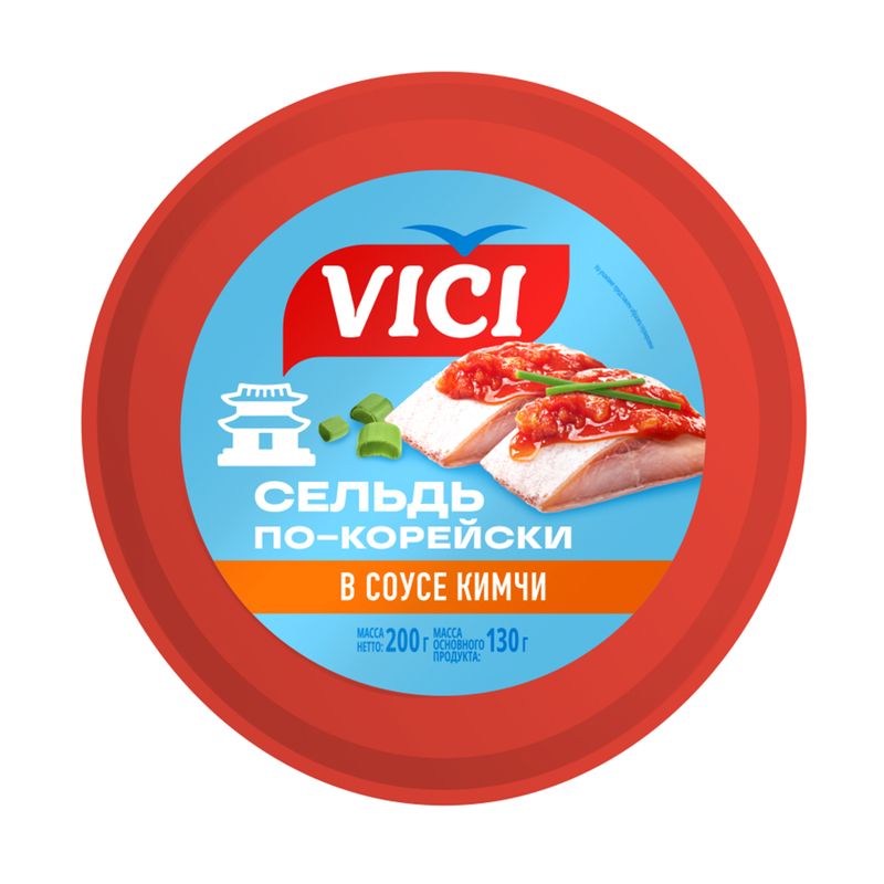 

Филе-кусочки сельди Vici в соусе кимчи по-корейски 200 г