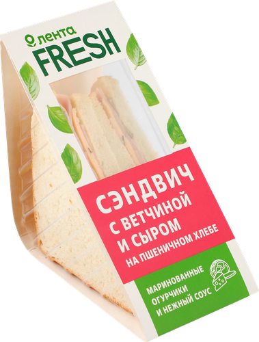 

Сэндвич Лента Fresh с ветчиной и сыром 150 г