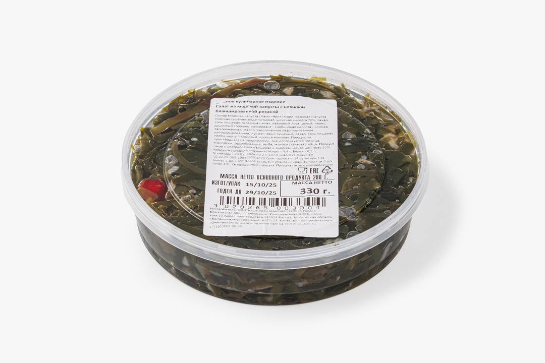 

Салат ВкусВилл из морской капусты с клюквой, вес