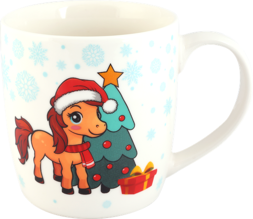 

Кружка Homeclub Лошадка в домике фарфор 350 мл Арт. ED-c12