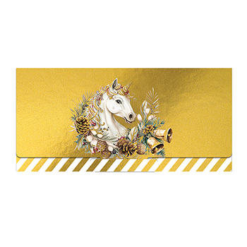 

Конверт для денег Лакарт С Новым Годом и Рождеством 185x90 мм