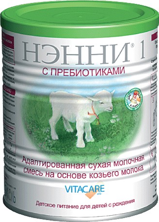 

Смесь молочная сухая Нэнни 1 с пребиотиками с 0 до 6 месяцев 400 г
