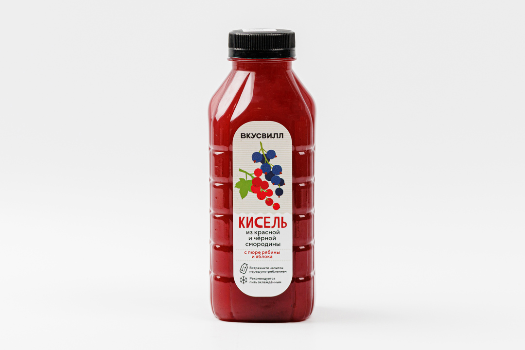 

Кисель ВкусВилл из красной и черной смородины 500 мл