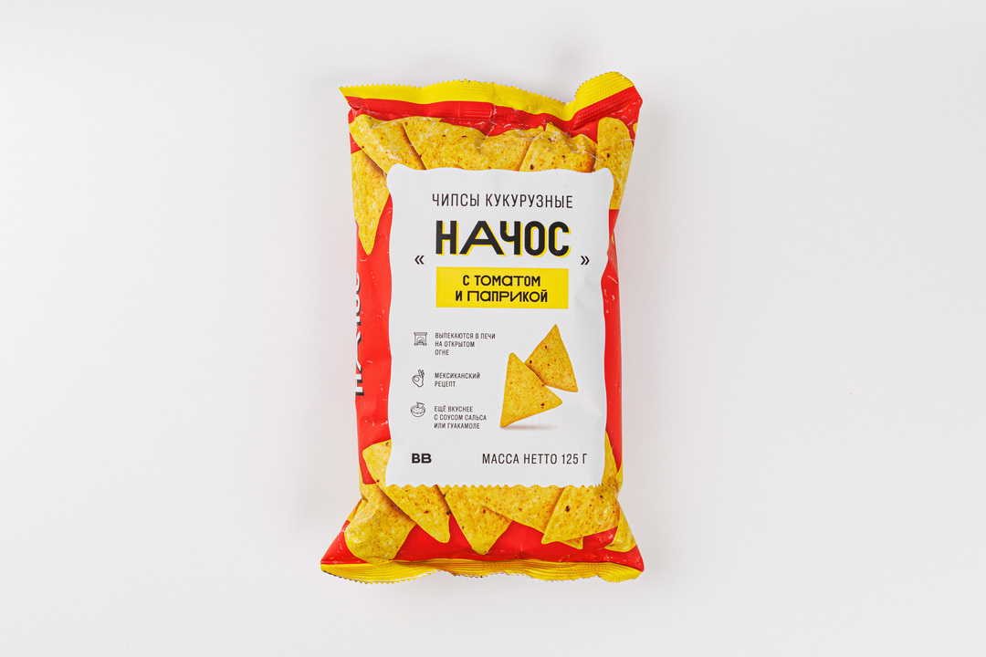 

Чипсы кукурузные ВкусВилл Начос с томатами и паприкой 125 г