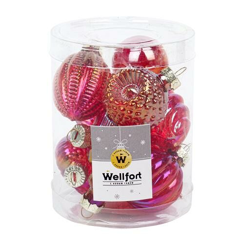 Набор Wellfort фигурных стеклянных украшений на елку арт ОС 911784