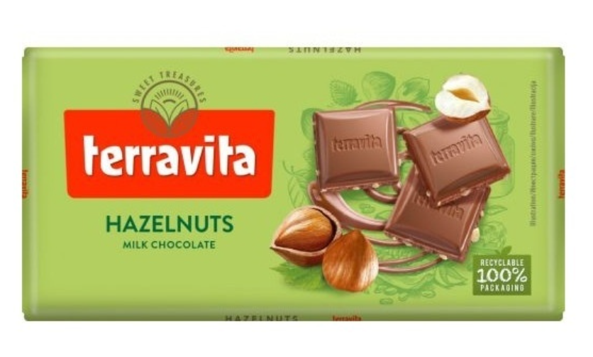 

Шоколад Terravita Chocolate Hazelnuts фундук 100 г