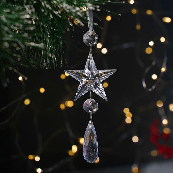 Украшение ёлочное, Снежное кружево, 3 шт., в ассортименте