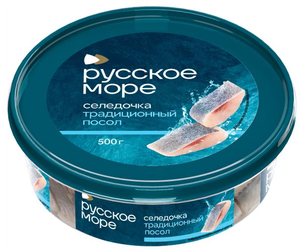 

Сельдь Русское море Традиционный посол филе-кусочки в масле 500 г