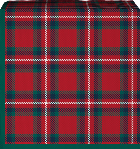 

Салфетки бумажные ND Play Красная клетка трехслойные 33 х 33 см 20 шт.