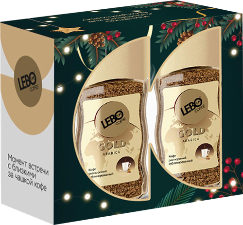 

Кофе растворимый Lebo Голд сублимированный 100 г х 2 шт.