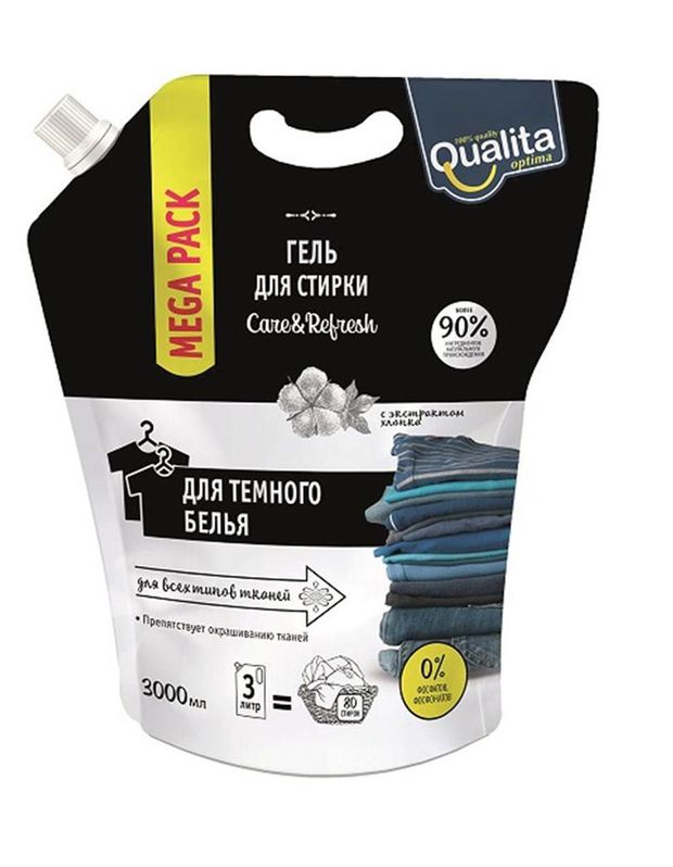 

Гель для стирки Qualita для темного белья 3 л