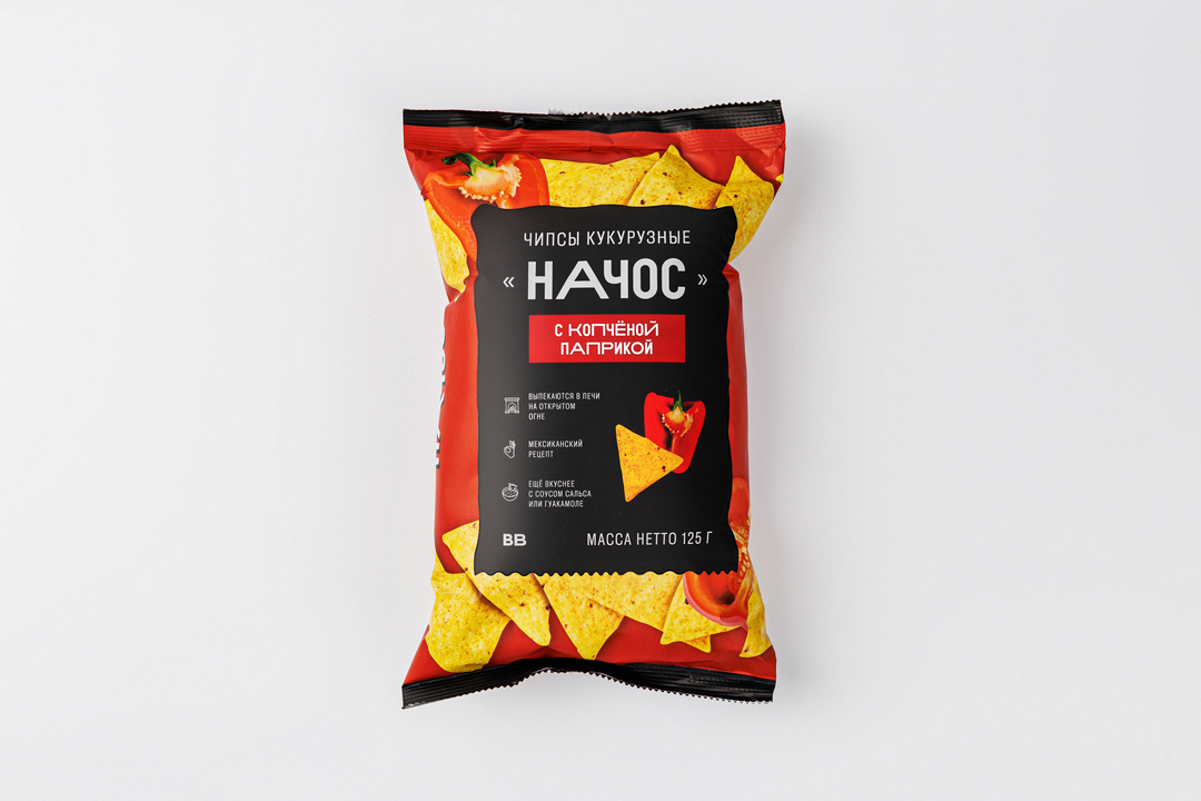 

Чипсы кукурузные ВкусВилл Начос с копченой паприкой 125 г