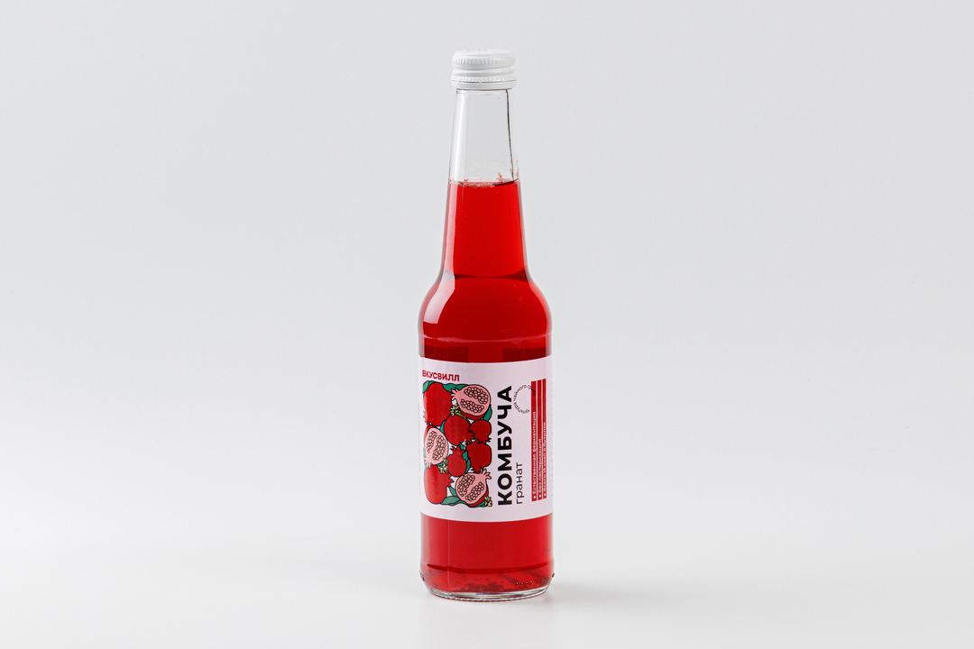 

Комбуча ВкусВилл Гранат 330 мл