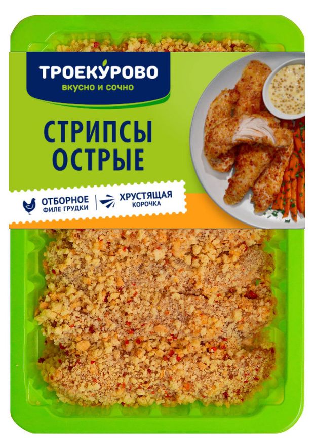 

Стрипсы куриные Троекурово острые 350 г