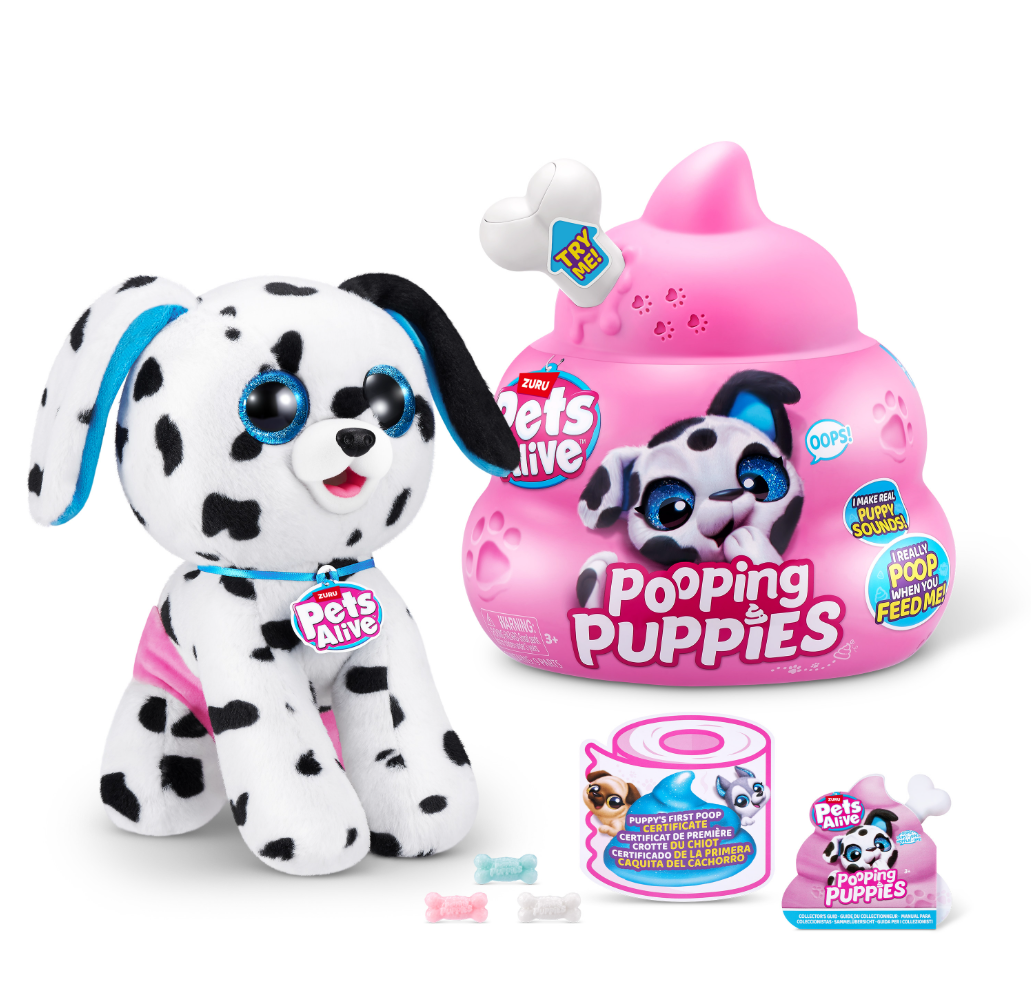 

Интерактивная игрушка Zuru Pets Alive Pooping Puppies Щенок с аксессуарами и звуком в ассортименте