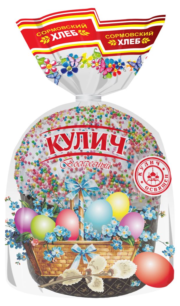 

Кулич Сормовский Хлеб Воскресный с изюмом