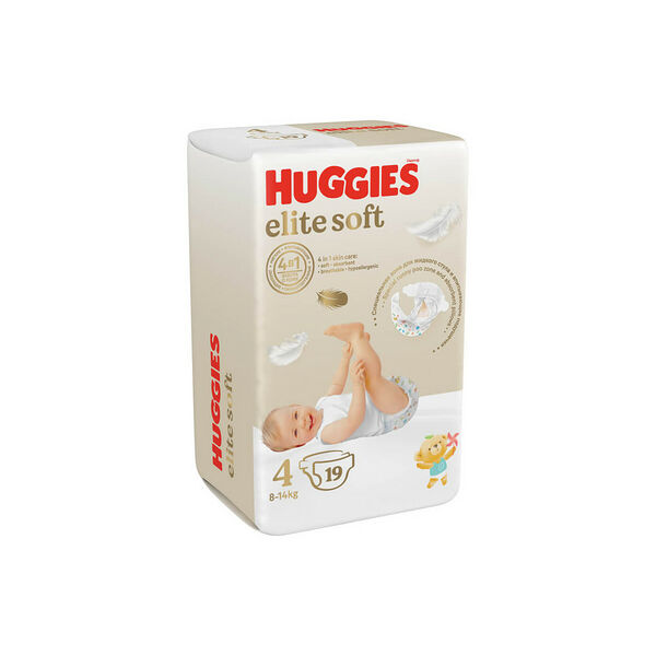 Huggies подгузники Elite Soft 4 (8-14 кг) № 19 шт