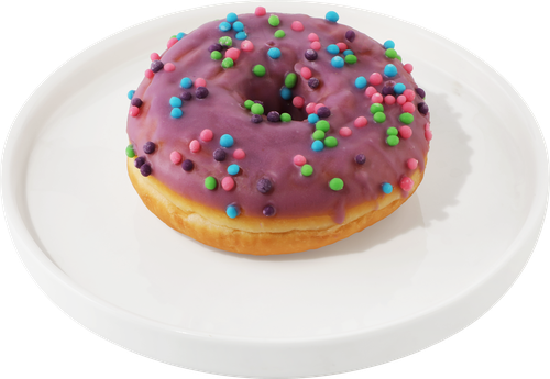 

Донат со вкусом черники и крем-чиз глазированный 66 г