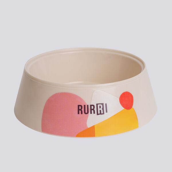 Миска пластиковая Rurri 300 мл бежевая