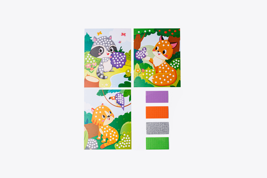 

Мозаика-аппликация Феникс-премьер Енотик лисичка и тигрёнок