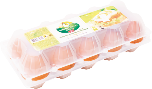 

Яйца куриные Чебаркульская Птица Домашнее С1 коричневое 10 шт.