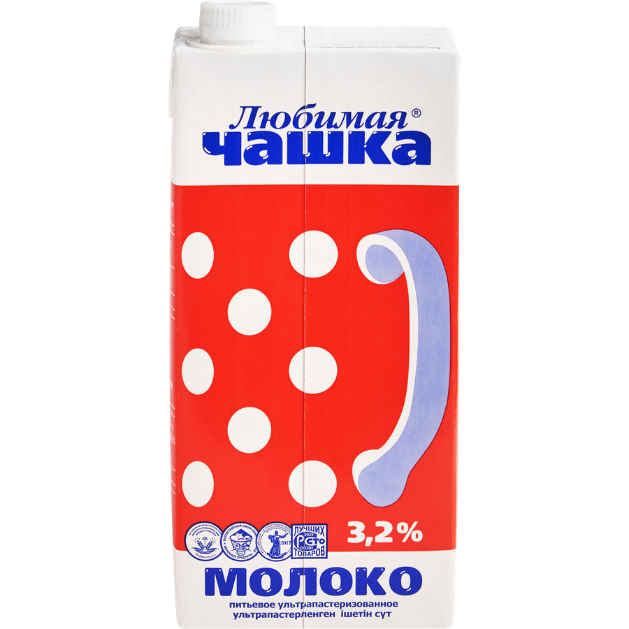 

Молоко Любимая Чашка ультрапастеризованное 3.2% 1 л