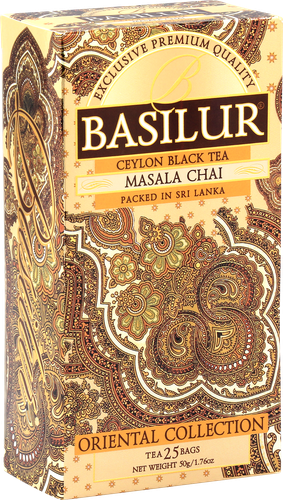 

Чай Basilur Восточная Коллекция Масала чёрный с пряностями 25 шт. х 2 г