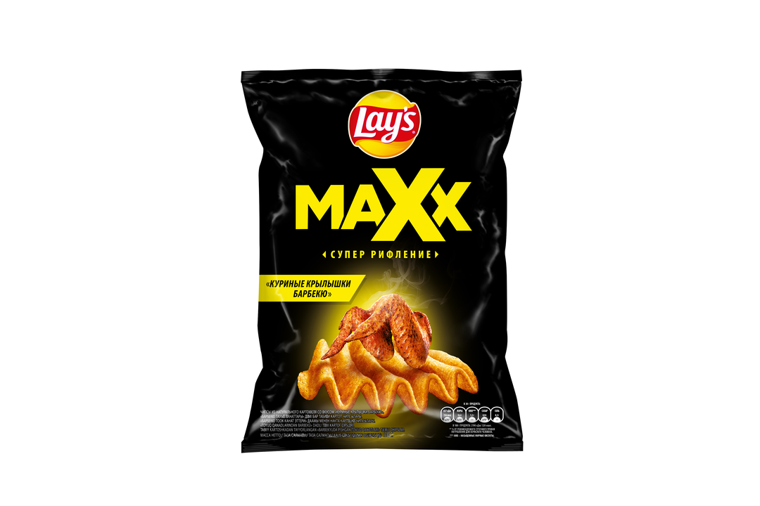 

Чипсы картофельные Lay's Maxx Куриные крылышки барбекю 110 г