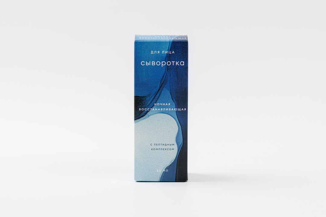 

Сыворотка для лица ночная ВкусВилл восстанавливающая с пептидным комплексом 30 мл