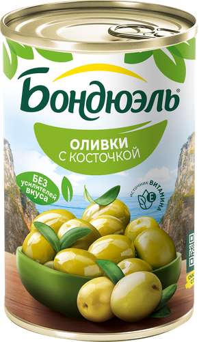 

Оливки Бондюэль с косточкой 300 г