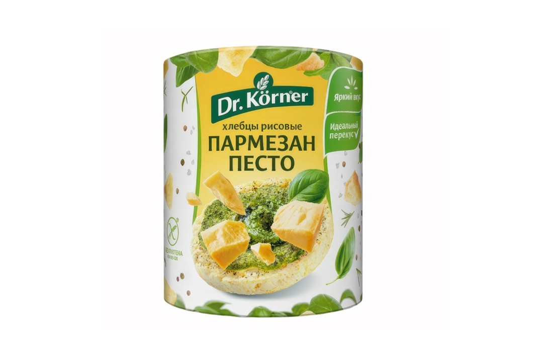 

Хлебцы Dr.Korner Рисовые с песто и пармезаном 80 г