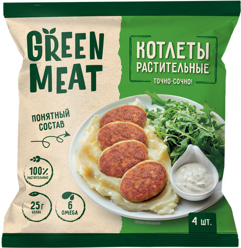 

Котлеты Green Meat растительные 280 г